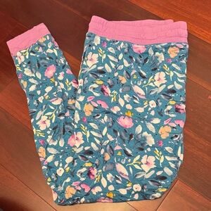 Little Sleepies Blue and Pink Floral Pajama Bottoms